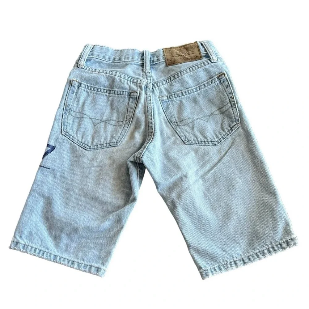 Polo Ralph Lauren Kids Denim Shorts American Flag RL-6 Light Wash Size‎ 6 Street